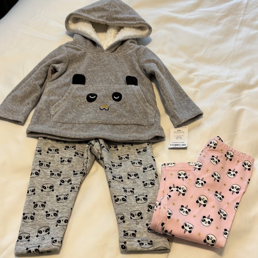 Carters baby girl panda outfit bundle - Picture 16 of 16